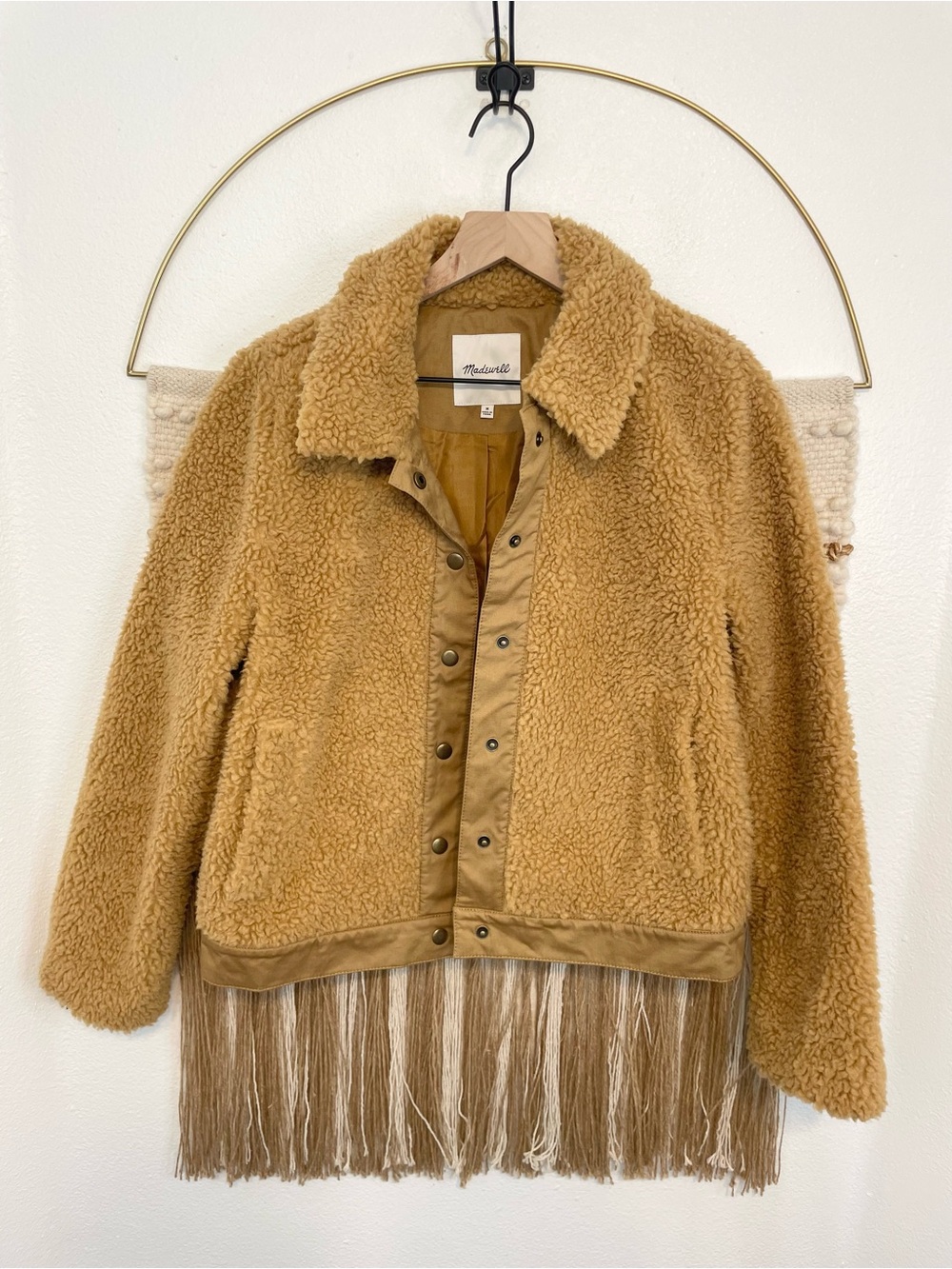 Madewell Portland Sherpa Jacket Camel M